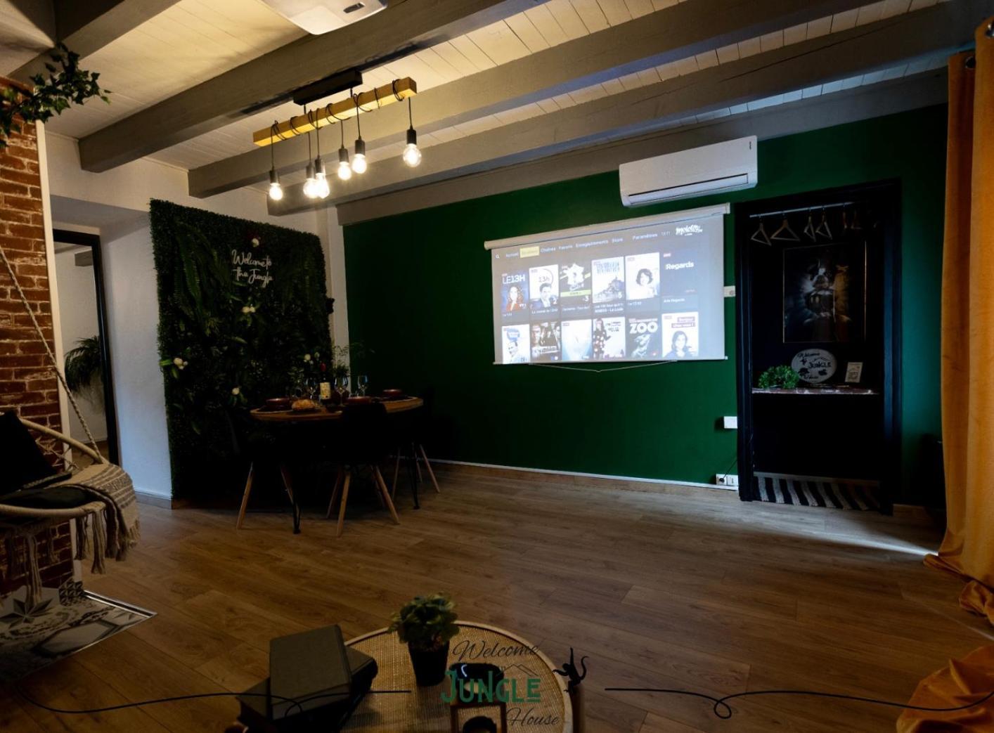 Maison "Jungle House" 90 M2 Billard, Retroprojecteur, Bar A Jeux , Vinyle, Wifi Fibre, Ideal Pro & Famille A Монбрізон Екстер'єр фото
