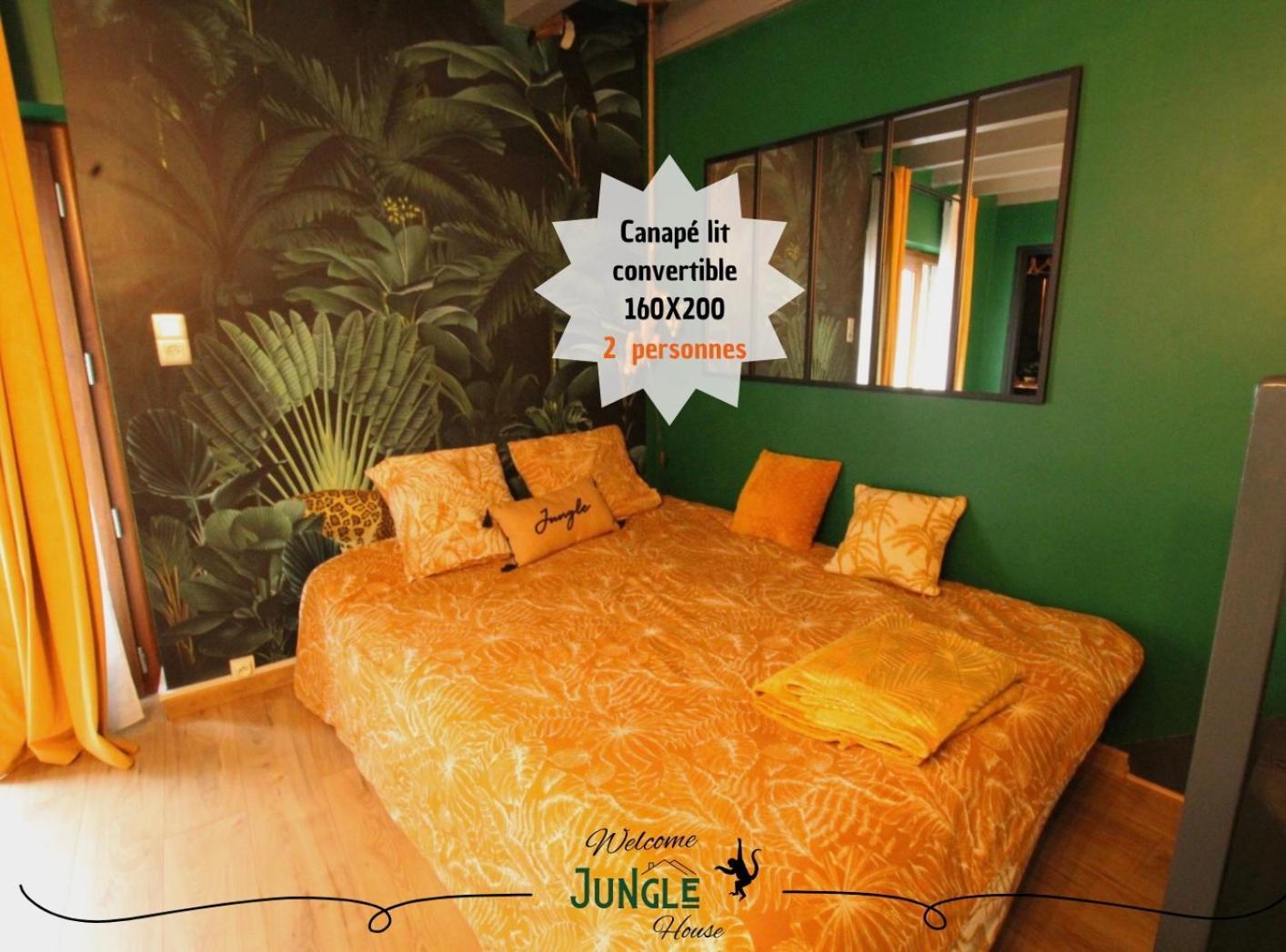 Maison "Jungle House" 90 M2 Billard, Retroprojecteur, Bar A Jeux , Vinyle, Wifi Fibre, Ideal Pro & Famille A Монбрізон Екстер'єр фото