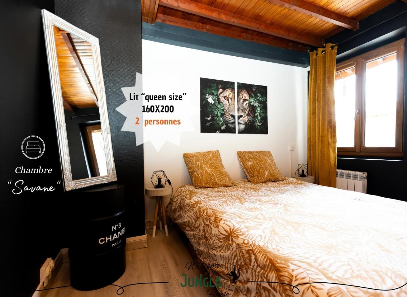 Maison "Jungle House" 90 M2 Billard, Retroprojecteur, Bar A Jeux , Vinyle, Wifi Fibre, Ideal Pro & Famille A Монбрізон Екстер'єр фото