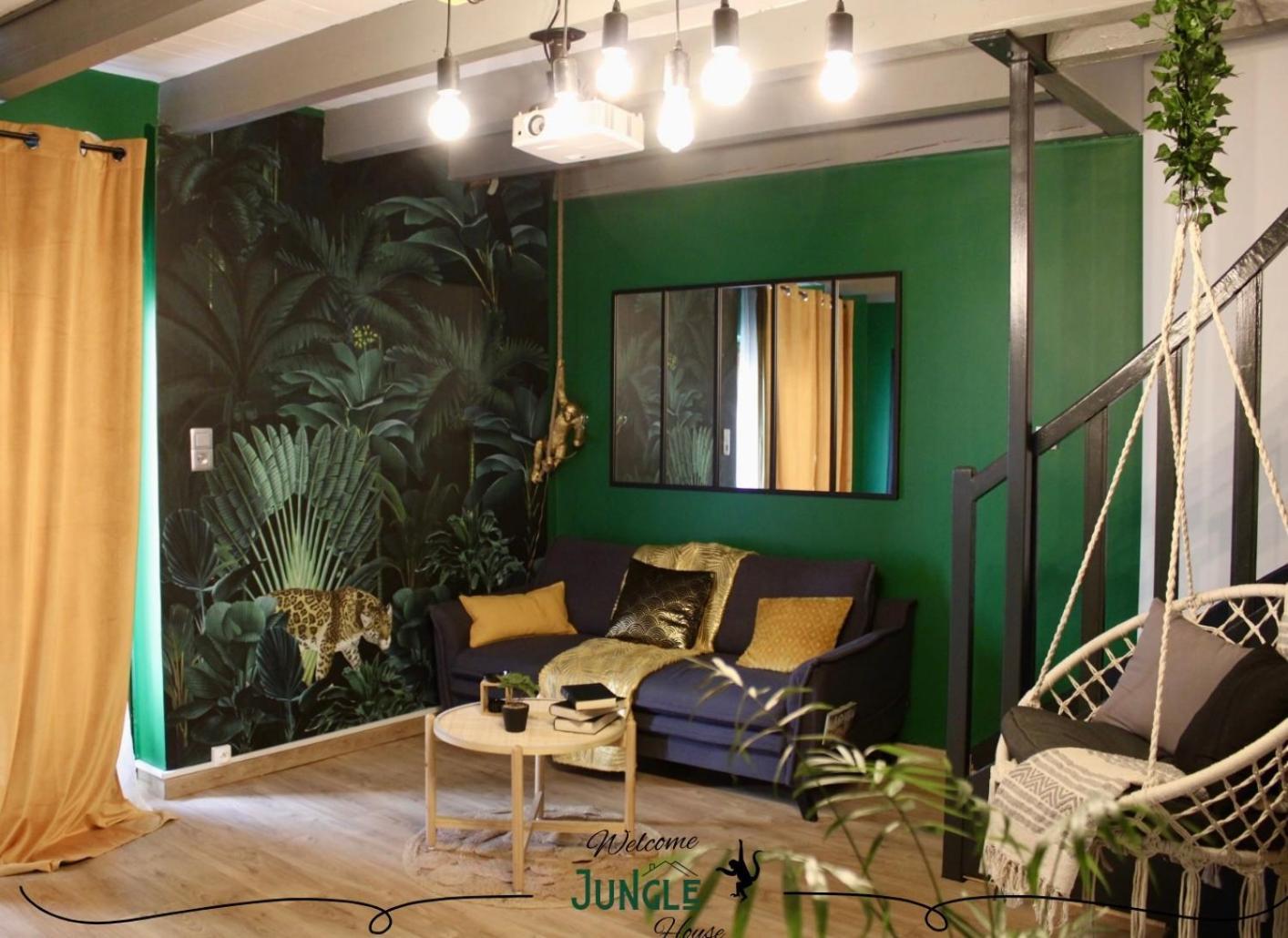 Maison "Jungle House" 90 M2 Billard, Retroprojecteur, Bar A Jeux , Vinyle, Wifi Fibre, Ideal Pro & Famille A Монбрізон Екстер'єр фото